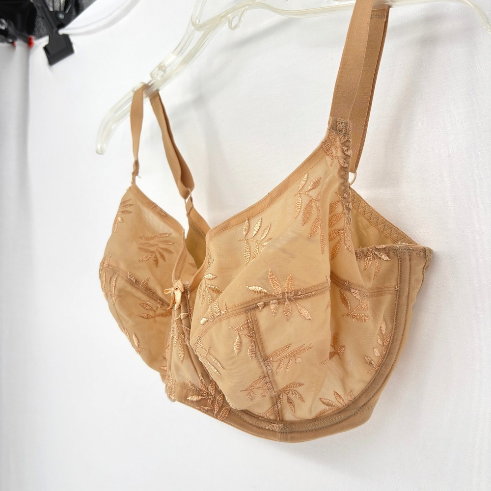 Panache Tan Embroidered Bra - Picture 3 of 7